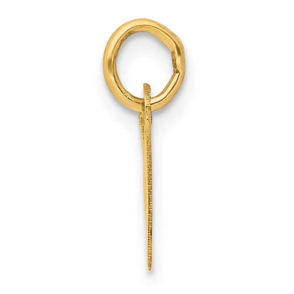 Kazi Luxury 14k Yellow Gold Small Slanted Block L… - image 2